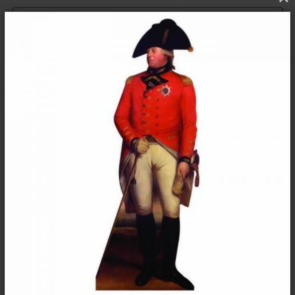 KING GEORGE III LIFE SIZE CARDBOARD CUTOUT FREE SHIPPING!